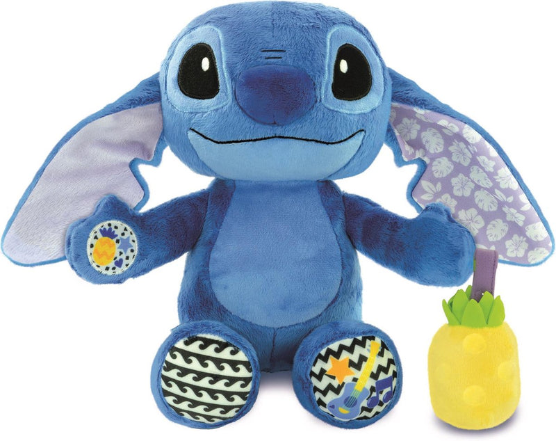 Afbeelding laden in galerijviewer, Clementoni baby speelgoed - stitch knuffel - kalmerende en spellende knuffel - maakt muziek - 0-36 maanden
