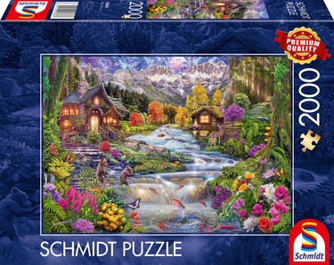 Schmidt - legpuzzel - rivieridylle in de bergen - 2000 stukjes - volwassenen - vanaf 14 jaar