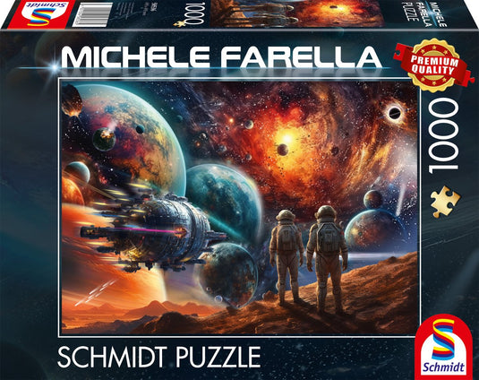Schmidt - legpuzzel - kosmische kleurenpracht, reis naar de ruimte - michele farella - 1000 stukjes - volwassenen - vanaf 12 jaar