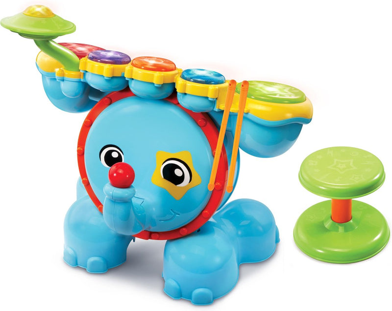Afbeelding laden in galerijviewer, Vtech rock leer drumstel - educatief baby speelgoed - geluid en spelletjes - baby muziek instrument
