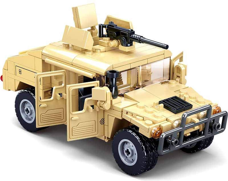 Afbeelding laden in galerijviewer, Sluban modelbricks gevechts terreinwagen bouwspeelgoed kinderen vanaf 6 jaar - constructiespeelgoed modelbouw - bouwdoos met 265 bouwstenen - m38-b0837
