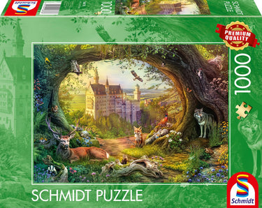 Schmidt - legpuzzel - sprookjeskasteel in de betoverende bossen - 1000 stukjes - volwassenen - vanaf 12 jaar
