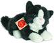 Teddy hermann hermann teddy knuffeldier kat poes - zachte pluche stof - premium kwaliteit knuffels - zwart wit - 20 cm