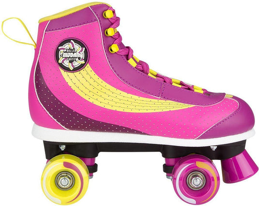 Nijdam rolschaatsen - sugar babe - roze geel - maat 39
