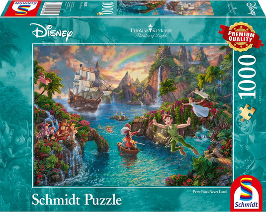 Peter pan thomas kinkade legpuzzel 's never land (1000 stukjes)