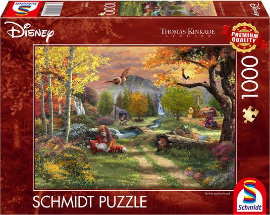 Schmidt spiele - thomas kinkade studios - disney frank en frey, 1000 stukjes