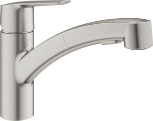 Grohe start keukenmengkraan lage uitloop uittrekbare dual spray