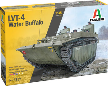 Italeri modelbouwpakket militaire voertuigen - 6752 lvt-4 water buffalo (eto) - militair voertuig plastic - 1:35 - modelbouw