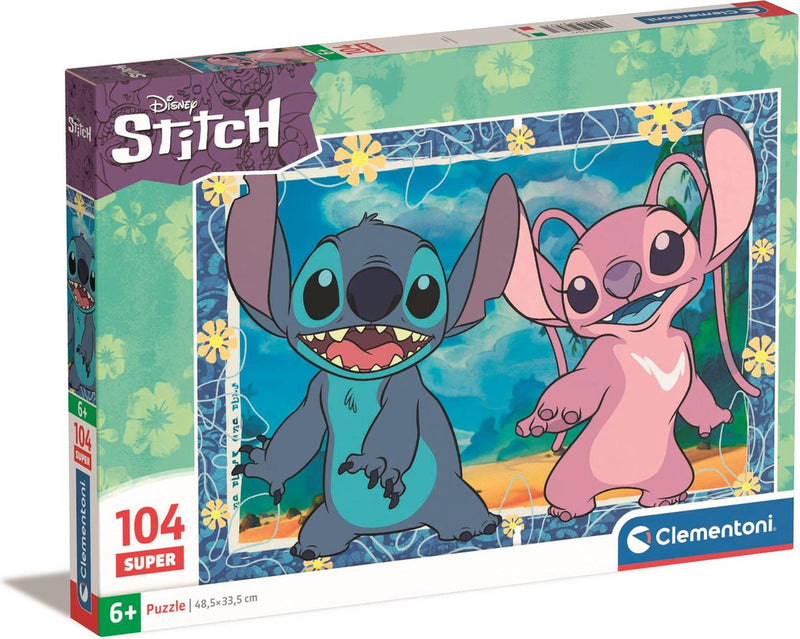 Afbeelding laden in galerijviewer, Clementoni legpuzzel super color disney stitch iii, 104st.
