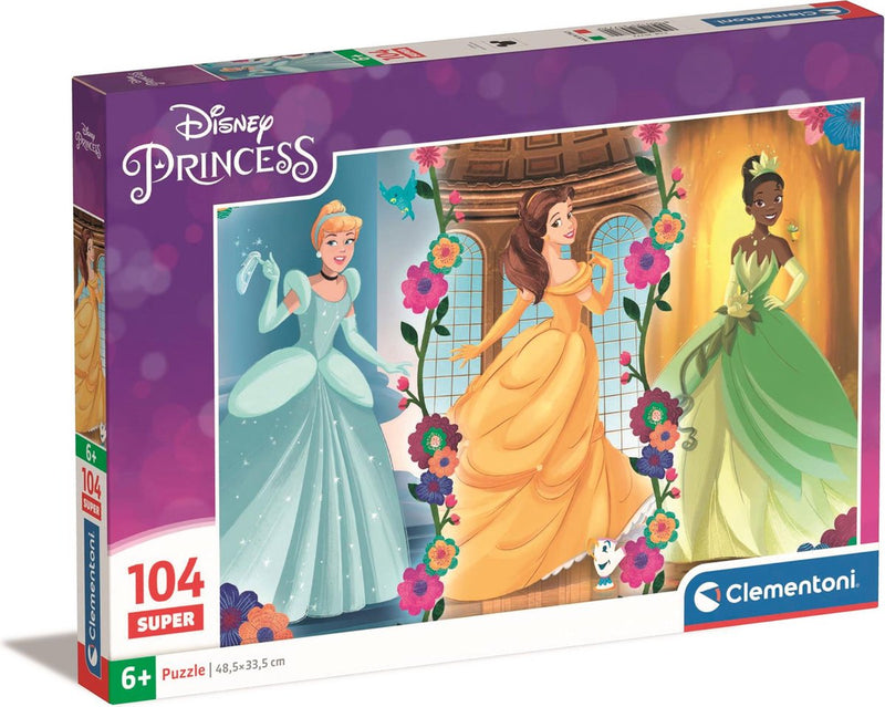Afbeelding laden in galerijviewer, Clementoni legpuzzel super color disney princess, 104st.
