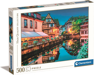 Clementoni - puzzel - 500 stukjes - strasbourg oude stad - puzzel voor volwassenen