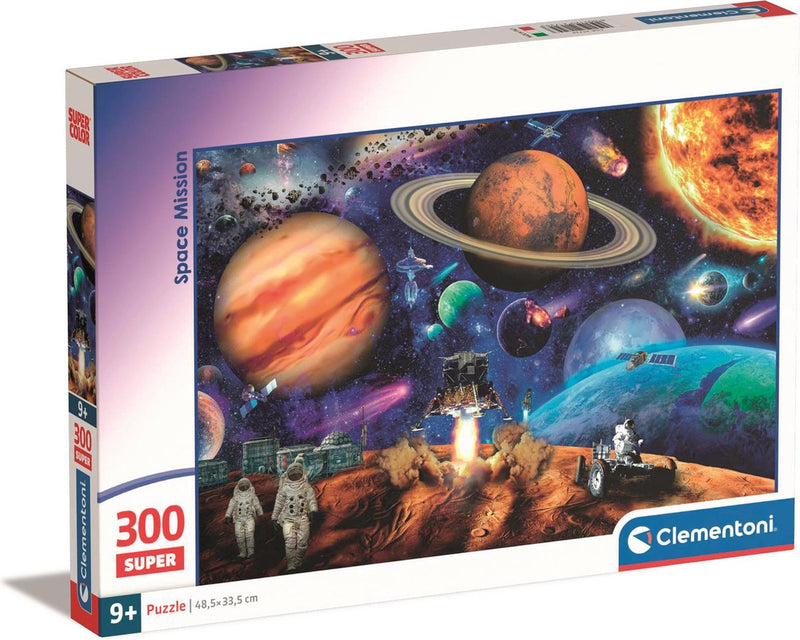 Afbeelding laden in galerijviewer, Clementoni legpuzzel super color space mission, 300st.
