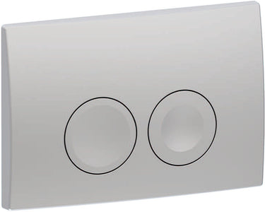 Geberit delta25 bedieningsplaat - 2-toets spoeling - ronde knoppen - mat chroom