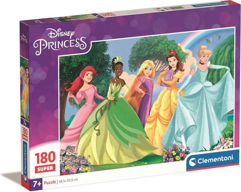 Afbeelding laden in galerijviewer, Clementoni legpuzzel super color disney princess, 180st.
