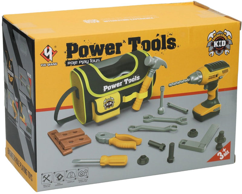 Afbeelding laden in galerijviewer, Lobbes speelgoed bv power tools luxe gereedschapkist
