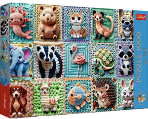 Trefl puzzel 1000 premium plus gehaakte dieren 12093 - puzzle 1000 premium plus szydełkowe zwierzątka 12093
