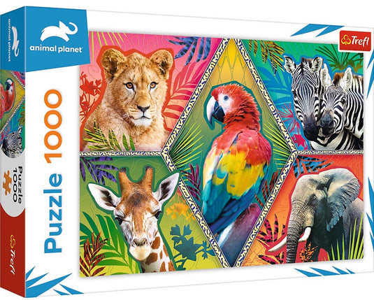 Trefl animal planet puzzel exotische dieren 1000 stukjes