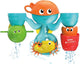 Clementoni - waterpark set - badspeelgoed watervriendjes - vanaf 6 maanden