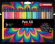 Stabilo pen 68 - premium viltstift - arty set - etui met 30 kleuren