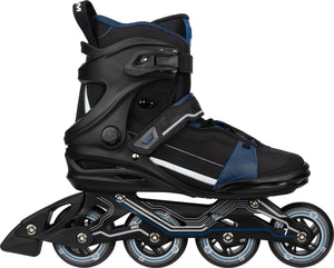 Nijdam inline skates - alu chassis - circuit cruiser - maat 42 - zwart