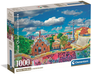 Clementoni - puzzel - 1000 stukjes - park gã¼ell, barcelona - puzzel voor volwassenen - high quality collection