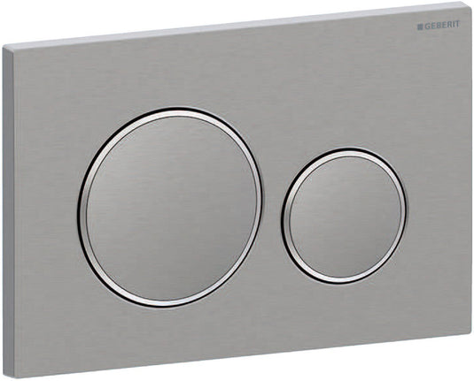 Geberit sigma20 drukplaat - rvs geborsteld staal