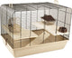 Flamingo hamsterkooi milo - beige - 58 x 38 x 42.5 cm