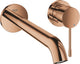 Grohe essence new wandgemonteerde inbouw wastafelkraan - afbouwdeel - zonder inbouwdeel - lange uitloop - warm sunset (brons) - 19967da1
