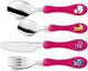 Amefa retail amefa kinderbestekset rvs - fuchsia - 4-delig