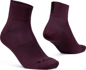Gripgrab - lightweight sl korte performance zomer fietssokken 1 paar coolmax wielersport sokken low cut - donker rood - unisex 38-41