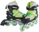 Street rider inline skeelers groen zwart verstelbaar, maat 33-36