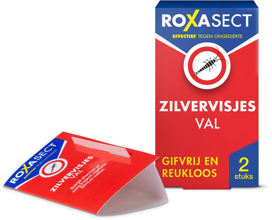 Roxasect zilvervisjesval - ongedierteval - zilvervisjes bestrijden - 1 stuks