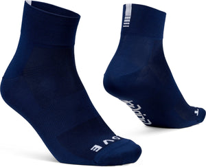 Gripgrab - lightweight sl korte performance zomer fietssokken 1 paar coolmax wielersport sokken low cut - navy blauw - unisex 38-41