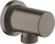 Grohe rainshower aansluitbocht rond - hard graphite geborsteld (mat antraciet)