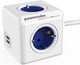 Allocacoc stekkerdoos powercube wit blauw