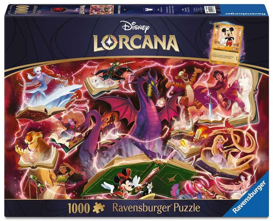 Ravensburger disney lorcana jigsaw puzzle glimmers of the realm: ruby (1000 pieces) puzzles