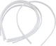Creativ company plastic haarbanden wit 8 mm 20 stuks