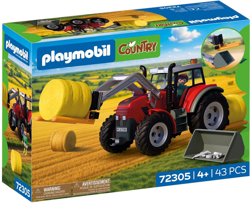 Afbeelding laden in galerijviewer, Playmobil country grote tractor met hooibalen - 72305.
