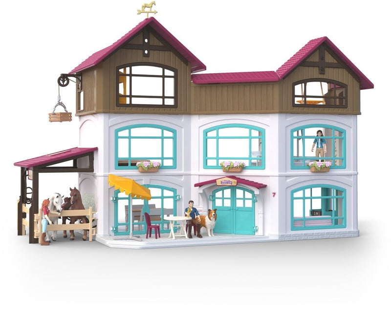 Afbeelding laden in galerijviewer, Schleich horse club lakeside villa paddock 42785
