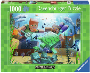 Ravensburger legpuzzel minecraft mosaic 1000 stukjes karton.