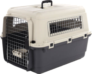 Flamingo transportbox hond m 67×53×47 cm – transportkooi nomad donkergrijs