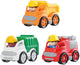 Playgo werkvoertuigen met figuren speelset - 6dlg.