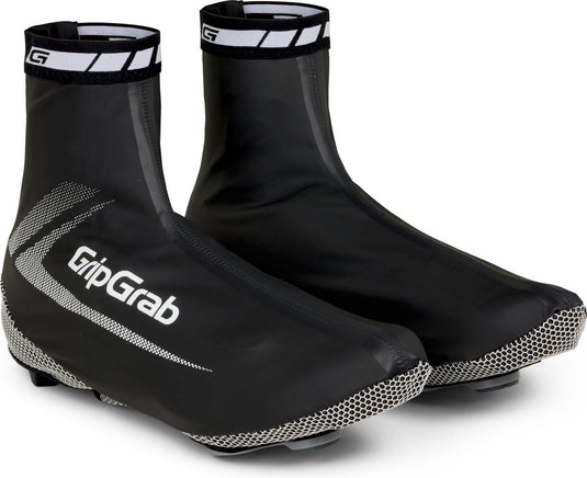 Gripgrab - raceaqua waterdichte race fiets overschoenen aero wielren regen fietsoverschoenen - zwart - unisex - maat m (40 41)