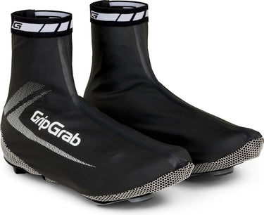 Gripgrab - raceaqua waterdichte race fiets overschoenen aero wielren regen fietsoverschoenen - zwart - unisex - maat s (38 39)