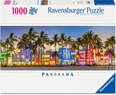 Ravensburger – nachtlichten op ocean drive – legpuzzel – 1000 stukjes