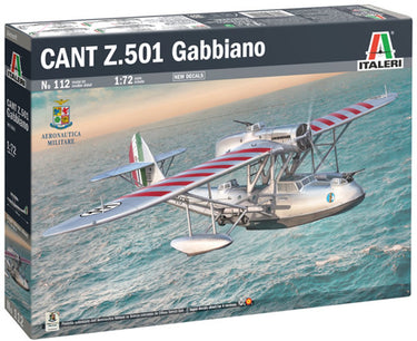 Italeri modelbouwpakket vliegtuigen - 0112 cant z.501 -gabbiano- - bommenwerper watervliegtuig plastic - 1:72 - modelbouw