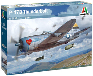 Italeri modelbouwpakket vliegtuigen - 2835 republic p-47d thunderbolt - propeller vliegtuig plastic - 1:48 - modelbouw