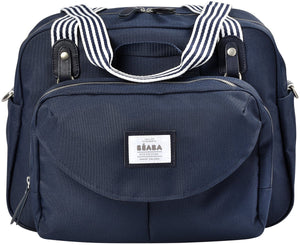Béaba genève luiertas - modulaire verzorgingstas met uitneembare voorzak - ruime babytas met slimme opbergvakken - inclusief isotherm lunchzakje, aankleedkussen en fopspeenhoes - kinderwagen- en trolleybevestiging - blauw