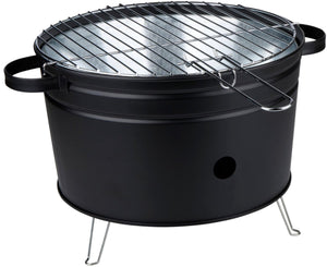Alpina tafelbarbecue houtskool - compacte bbq grill - houtskoolbarbecue grillplaat 35 cm - lichtgewicht tafel bbq houtskool - roestvrijstaal