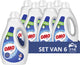 Omo - vloeibaar wasmiddel - wit - 6 flessen - 114 wasbeurten